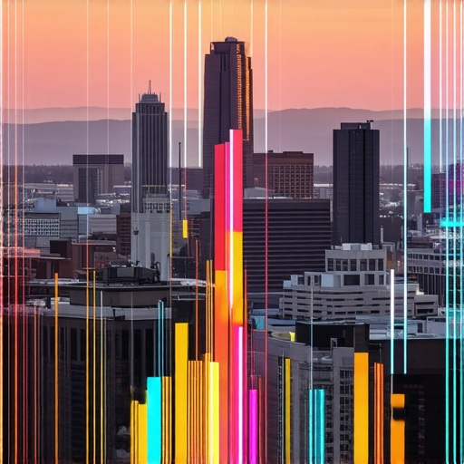 Louisville skyline with digital marketing overlays representing local SEO and GMB strategies.