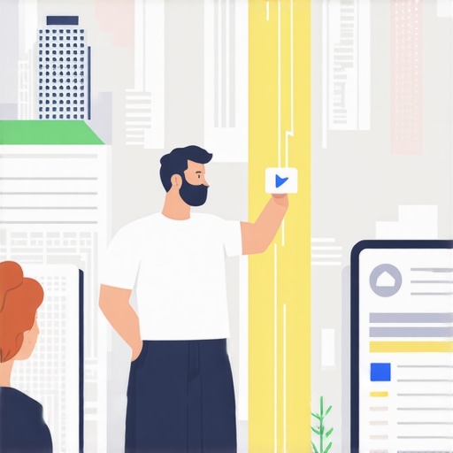 Business owner optimizing Google My Business profile with Louisville landmarks