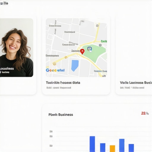 Google My Business dashboard showing Louisville business listing data