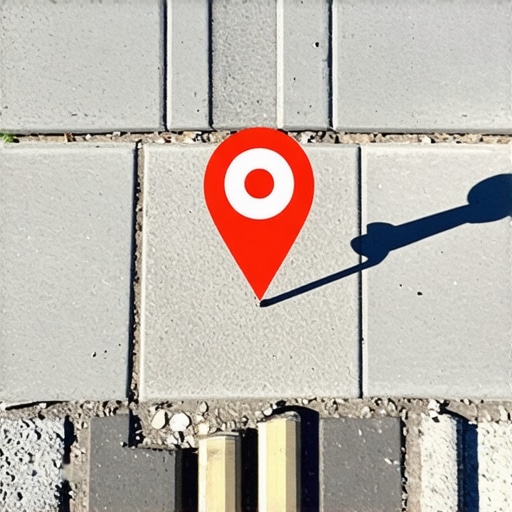 A Louisville street scene with an icon representing Google Maps and local business visibility.