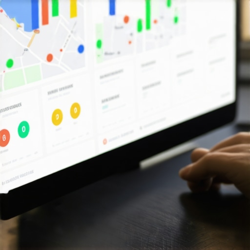 SEO Analytics Dashboard for Louisville Screenshot of local SEO analytics tools showing Louisville map rankings