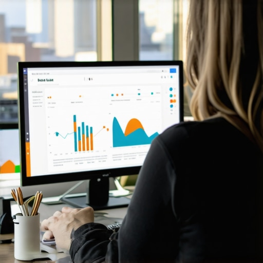 Person reviewing Louisville local SEO metrics on a computer