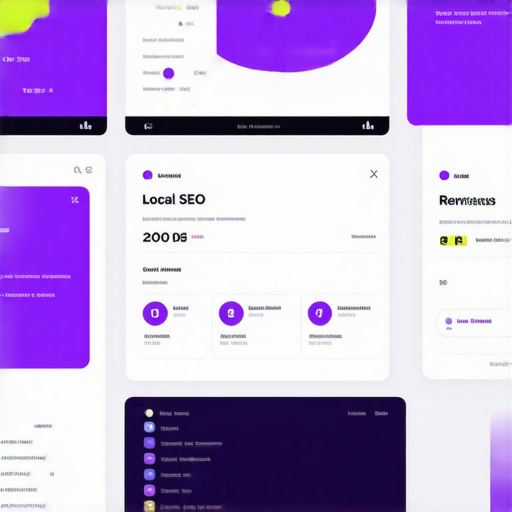 Business owner analyzing local SEO dashboard