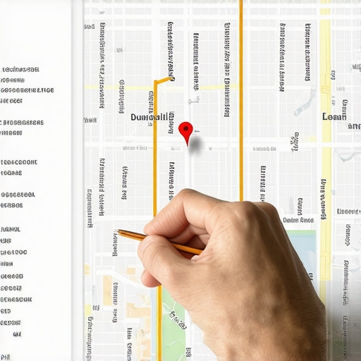 Louisville Map Rankings Optimization Computer screen displaying Louisville local business map rankings with optimization cues.